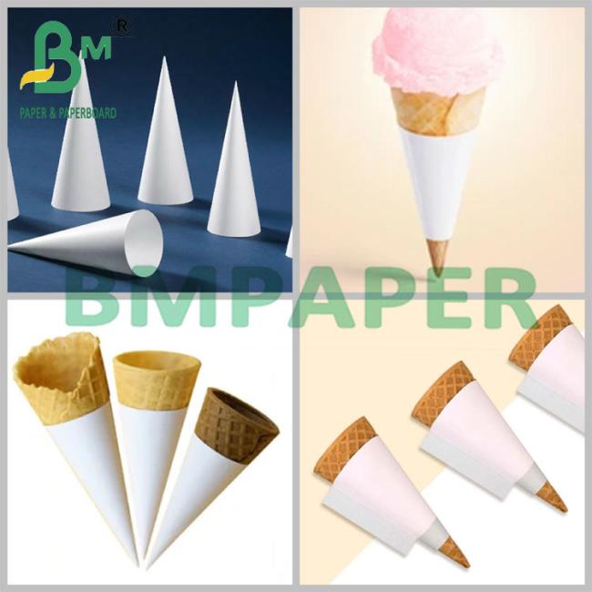 80g Biodegradable Leak Proof Cone Cup Packaging Paper Dessert Snack 80g Biodegradable Leak Proof Cone Cup Packaging Paper Dessert Snack
