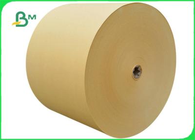 China Rollo enorme de papel natural favorable al medio ambiente de 100GSM Brown Kraft para hacer el bolso en venta