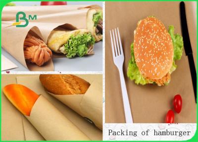 China 160g + 10g Grease - Proof Paper / Plastic Coated Paper For Hamburger Package for sale