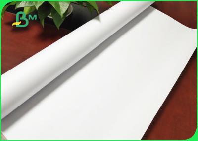 China White Color Uncoated Plotter Paper 24'' / 36'' Wide Format Printer For Garments for sale