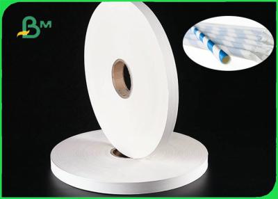 China rolo do papel de cigarro 28gsm para as palhas de papel FDA 100% 27MM biodegradáveis 32MM à venda