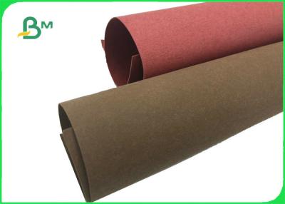 Chine Papier naturel lavable coloré rouge de bonne dureté/de vert Papier d'emballage pour le sac d'usine à vendre