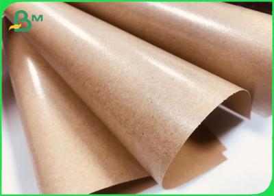China Brown Kraft Paper Coated With PE 80gsm + 15gpe Single Side Coated for sale