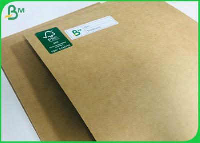Chine Feuille non blanchie pliable de papier de Brown de contact de nourriture de panneau de revêtement de 300G Papier d'emballage à vendre