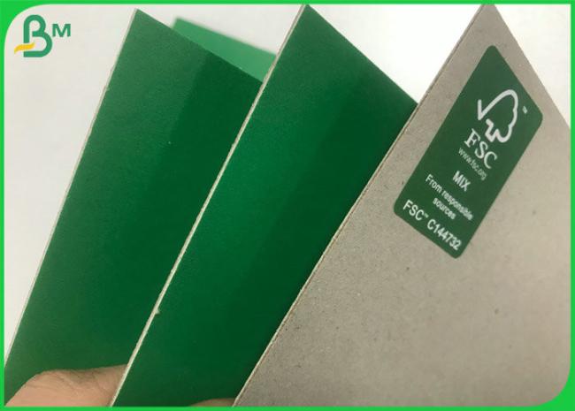 Durable 1.5mm 1.8mm Recycled Green Mounted Grey paper cardboard Sheets 70 * 100cm Durable 1.5mm 1.8mm Recycled Green Mounted Grey paper cardboard Sheets 70 * 100cm