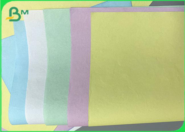 Colorful 55gsm NCR Carbonless Copy Paper Reel For Courier receipt CB CF CFB Colorful 55gsm NCR Carbonless Copy Paper Reel For Courier receipt CB CF CFB