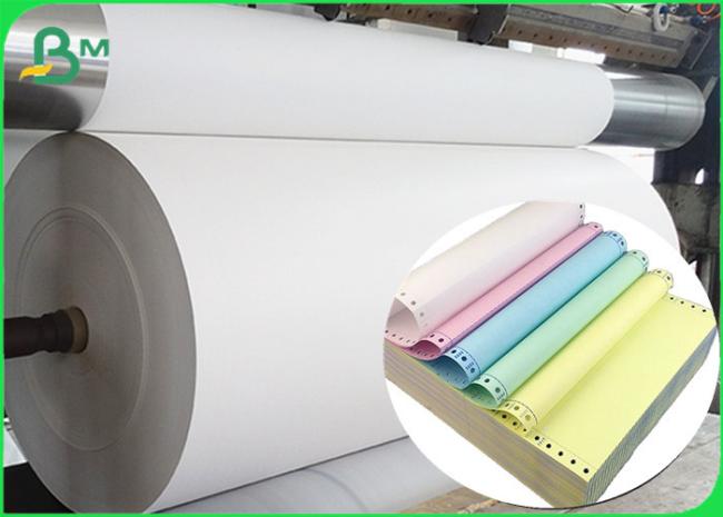 Colorful 55gsm NCR Carbonless Copy Paper Reel For Courier receipt CB CF CFB Colorful 55gsm NCR Carbonless Copy Paper Reel For Courier receipt CB CF CFB