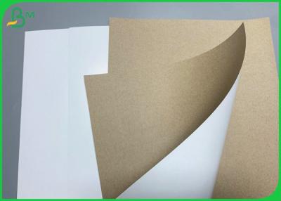 China 350gsm Food Grade White Coated Kraft Back Paper Wood Pulp Food Box Paper for sale