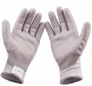 China Hand Protection PPE Safety Gloves Building Site PU Coated Level 5 En388 4543 for sale