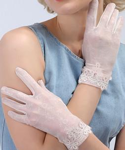 China Women Summer Sun Protection Gloves Elegant Wedding Gloves Touch Bike for sale