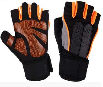 China Half Finger Outdoor Sport Gloves Microfiber Silica Anti Slip Breathable Exercise for sale