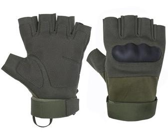 China Men Hiking Hard Knuckle Combat Gloves , Fingerless Military Army Tactical Gloves for sale
