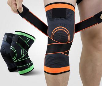 China Nylon Ppe Knee Pads With Strap High Elastic Knee Support Indoor Exercise for sale