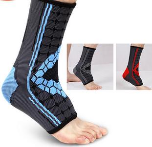 China Custom Unisex PPE Accessories Elastic Gym Ankle Brace Compression Support Sleeve for sale