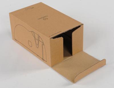 China Cajas de almacenamiento bio Eco degradable del cartón de papel del arte de Brown amistoso en venta