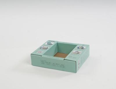 China Material impermeable del arte de Brown de las cajas de presentación del contador de la cartulina del rectángulo en venta