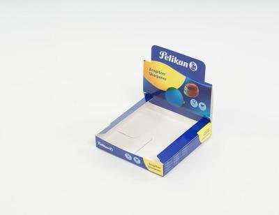 China Tipo plegable cajas de presentación de la encimera de los soportes de exhibición del contador de la cartulina en venta