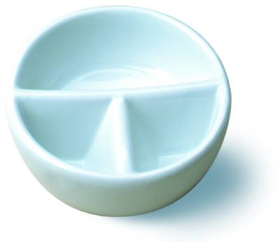 China Professional White Artist Paint Palette , Durable Paint Color Palette Ceramic Nesting Bowls for sale