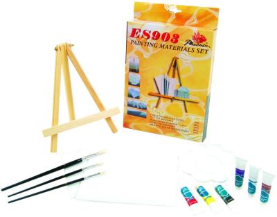 China Beautiful Oil Painting Sets For Adults With Table Triangular Easel for sale