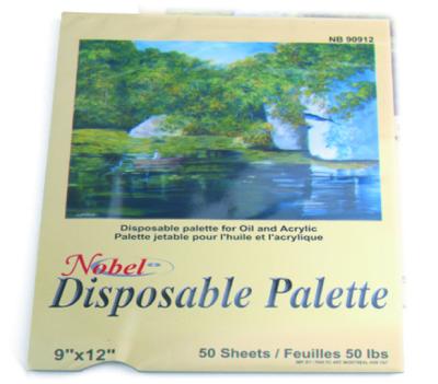 China Square Disposable Palette Acrylic Artist Paint Pad 12 X 16'' / 9 X 12' Size for sale
