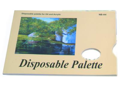 China Acrylic / Oil Painting Pad Disposable Palette Type , Artist Drawing Pad 48 sheets 58gsm for sale