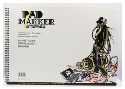 China Artist Painting Pad , The Marker Pad , A3 / A4 / A5 , Low Permeation Marker Pad for sale