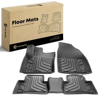 China 3x Front & Rear Black Floor Mats Liners for Toyota C-HR 2018-2022 Sport Utility for sale