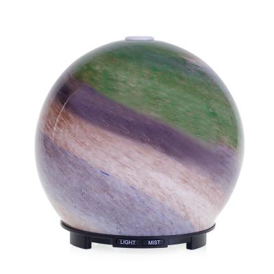 China Ball Shape 30-70ml/H led Glass Aroma Diffuser 7 Color Night Light for sale