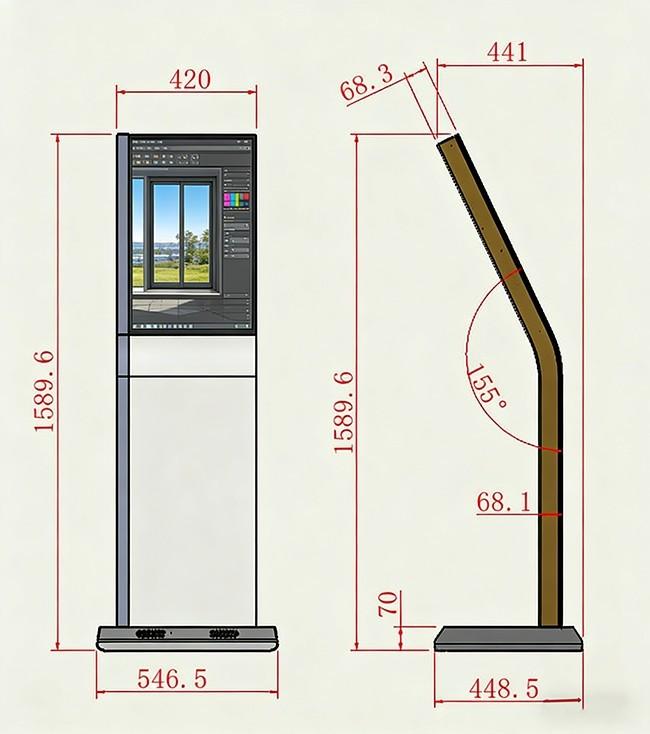 Transparent OLED display in retail environment