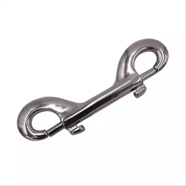 Stainless Steel Double End Bolt Clips 100mm Heavy Duty Snap Hook for Sucba Diving Pet Chain