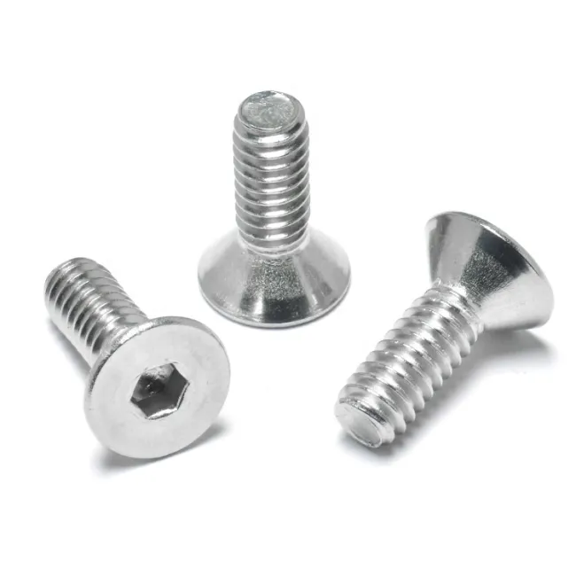 DIN7991A2-70 Stainless Steel M5 Hexagon Socket Countersunk Head Screws Flat Head Bolt Hex Socket Csk Head Machine Screw