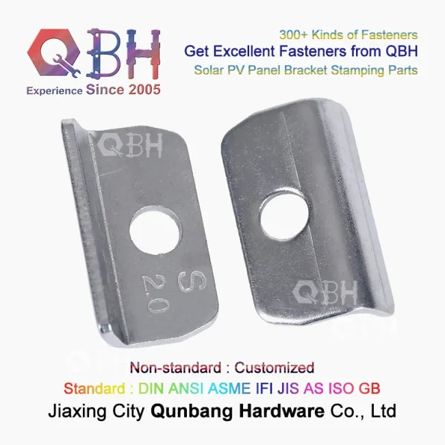 10%off Qbh Customized Stainless Steel 304/316 Photovoltaic PV Solar Energy Panel System Bracket Washer Promotion Promotional Fastener Stamping Parts