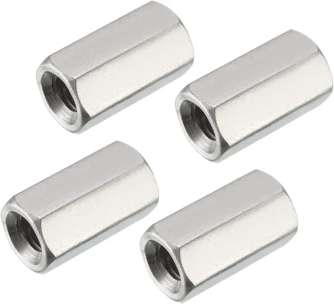 DIN6334 SS304 SS316 Hex Long Nut Coupling Nut