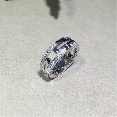 China Luxury jewe factory parentesi series ring 18k white gold yellow gold rose gold diamond  ring for sale
