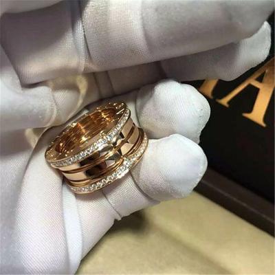 China Luxury jewe factory B.zero1  series  ring 18k white gold yellow gold rose gold diamond ring for sale