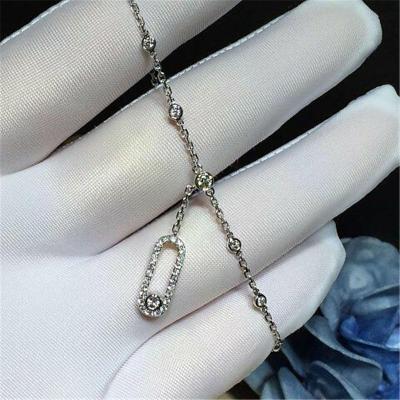 China Luxury jewelry Messika diamond anklets 18k white gold yellow gold rose gold diamond  anklets for sale
