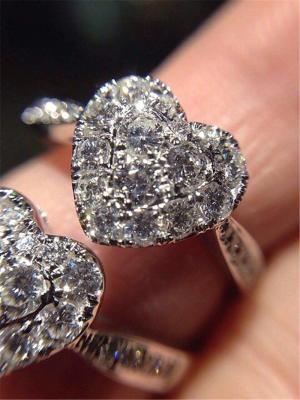 China T Love diamond ring ring 18k gold white gold yellow gold rose gold diamond  ring for sale