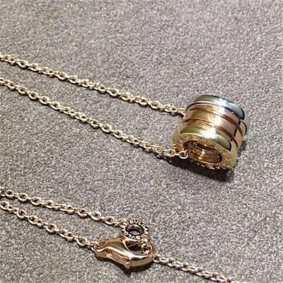 China Luxury jewelry Factory B 3 color spring Necklace 18k gold white gold yellow gold rose gold   necklace for sale