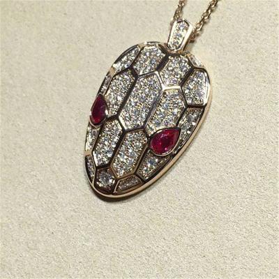 China Bi Serpenti series Snakeheads Necklace 18k gold white gold yellow gold rose gold  diamond  necklace for sale