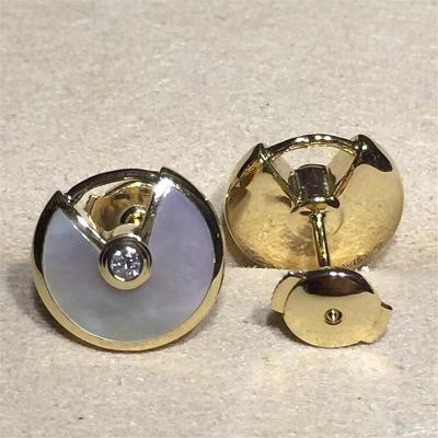 China C Amulette errings 18k gold  white gold yellow gold rose gold diamond earring  Jewelry factory in Shenzhen, China for sale