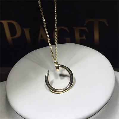 China C  glossy  nail Neckla 18k gold  white gold yellow gold rose gold bracelet  Jewelry factory in Shenzhen, China for sale