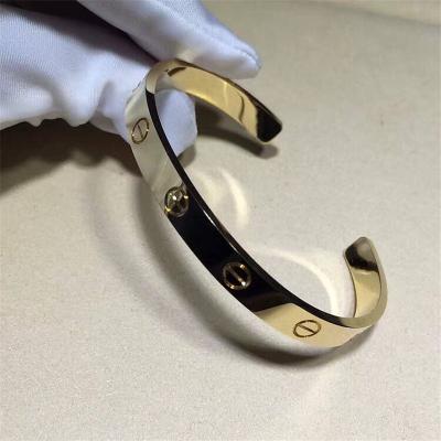 China Cartie  openning love braceleto 18k gold  white gold yellow gold rose gold bracelet  Jewelry factory in Shenzhen, China for sale