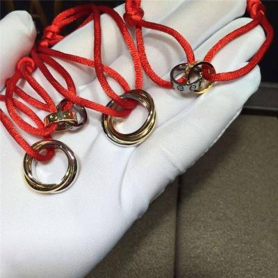 China C  red rope love braceleto 18k gold  white gold yellow gold rose gold bracelet  Jewelry factory in Shenzhen, China for sale