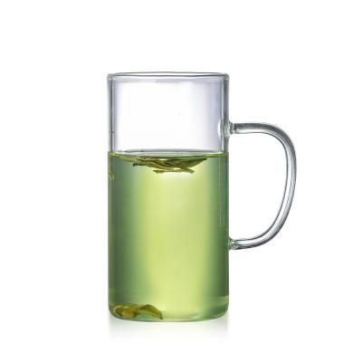 China Lightweight Glass Coffee Travel Mugs , Clear Eco Friendly Reusable Coffee Cups for sale