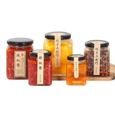 China Transparent Glass Jam Jar Sealed Cans Lids With A Plastisol Liner Customized for sale