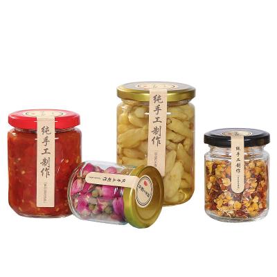 China Twist Off Metal Lid 8 Oz Jam Jars With Lids , Small Glass Containers For Kitchen for sale