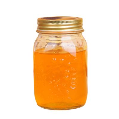 China Regular Mouth Jam Jelly Jars With Metal Lid , Glass Canning Storage Jars for sale