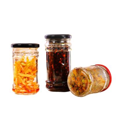 China 280ml BPA Free Glass Jam Jar Canning Mason Jars With Regular Lid Machine Made for sale