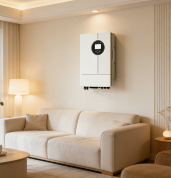 3kW Single-phase Hybrid Energy Storage Inverter - Product visualization showing modern design and interface