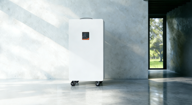 GSL48 Series 3.5kW 5kWh Wheeled All-in-One Solar Storage System technical details and internal components